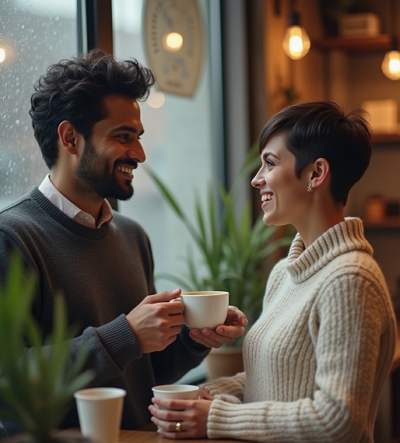 how to approach a woman header image of man starting conversation with woman