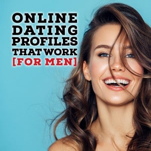square dating profile banner of pretty woman smiling